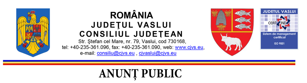 ANUNȚ PUBLIC
