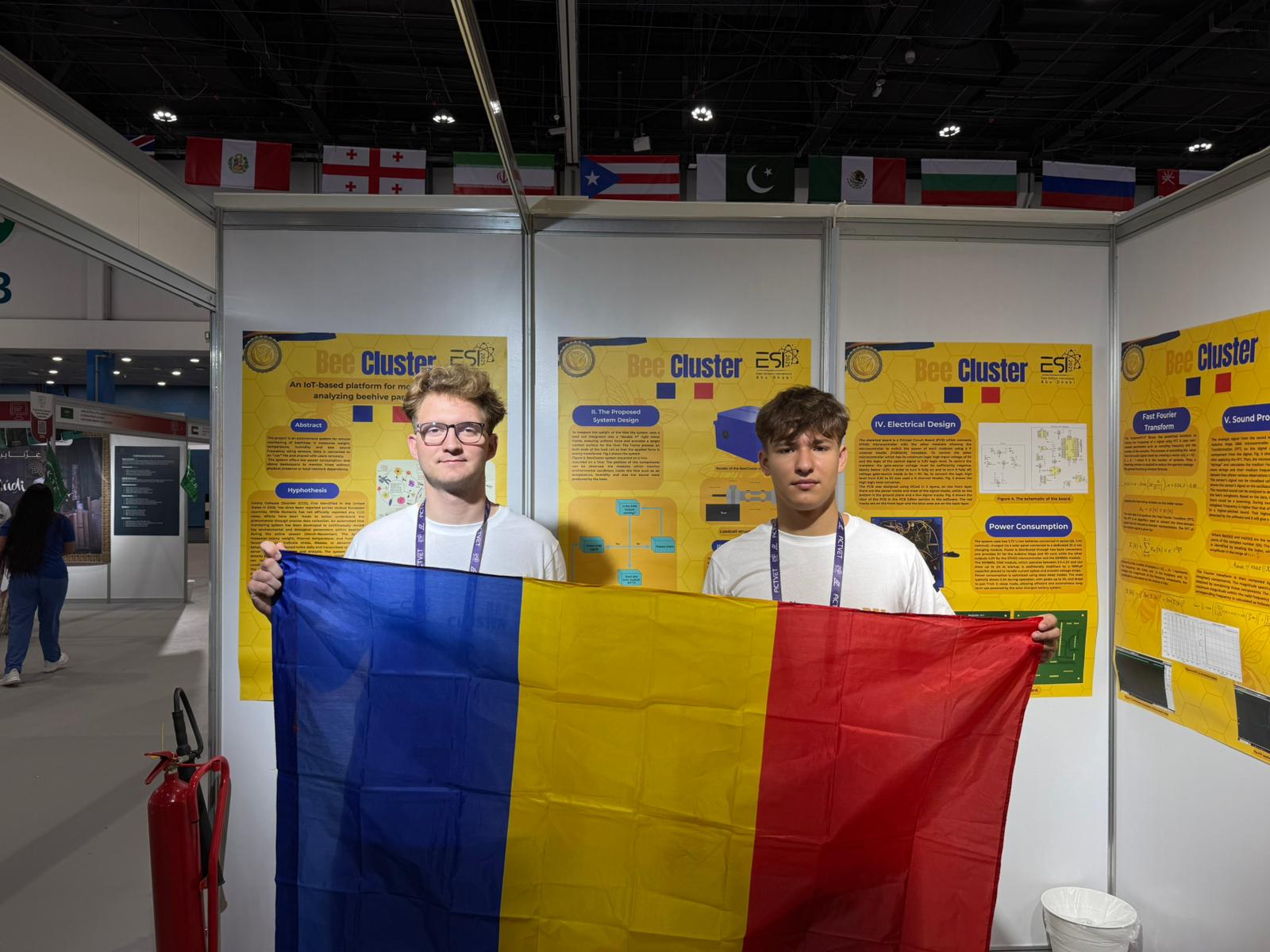 Vasluienii, prezenți cu inovații la Abu Dhabi: proiectul BEECLUSTER a impresionat la MILSET Expo-Sciences International 2025