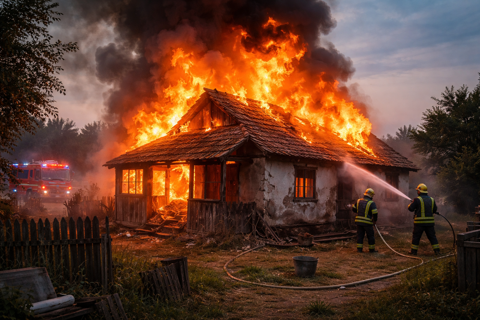 Bărbat de 80 de ani, cu arsuri grave pe 80% din corp, în urma unui incendiu la Roșiești