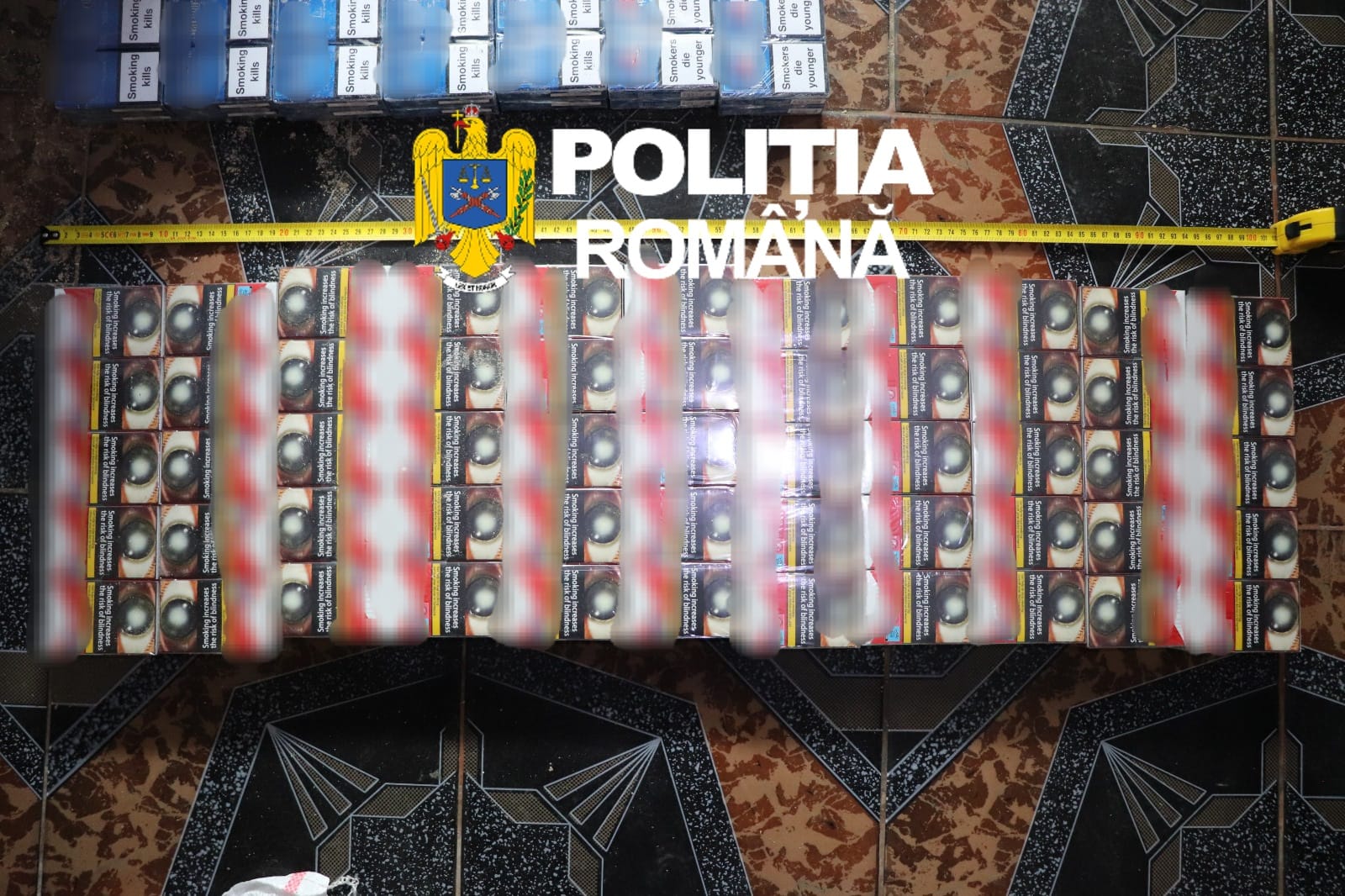 Percheziții în forță la Vaslui: țigarete de contrabandă, descoperite de anchetatori în mai multe locații
