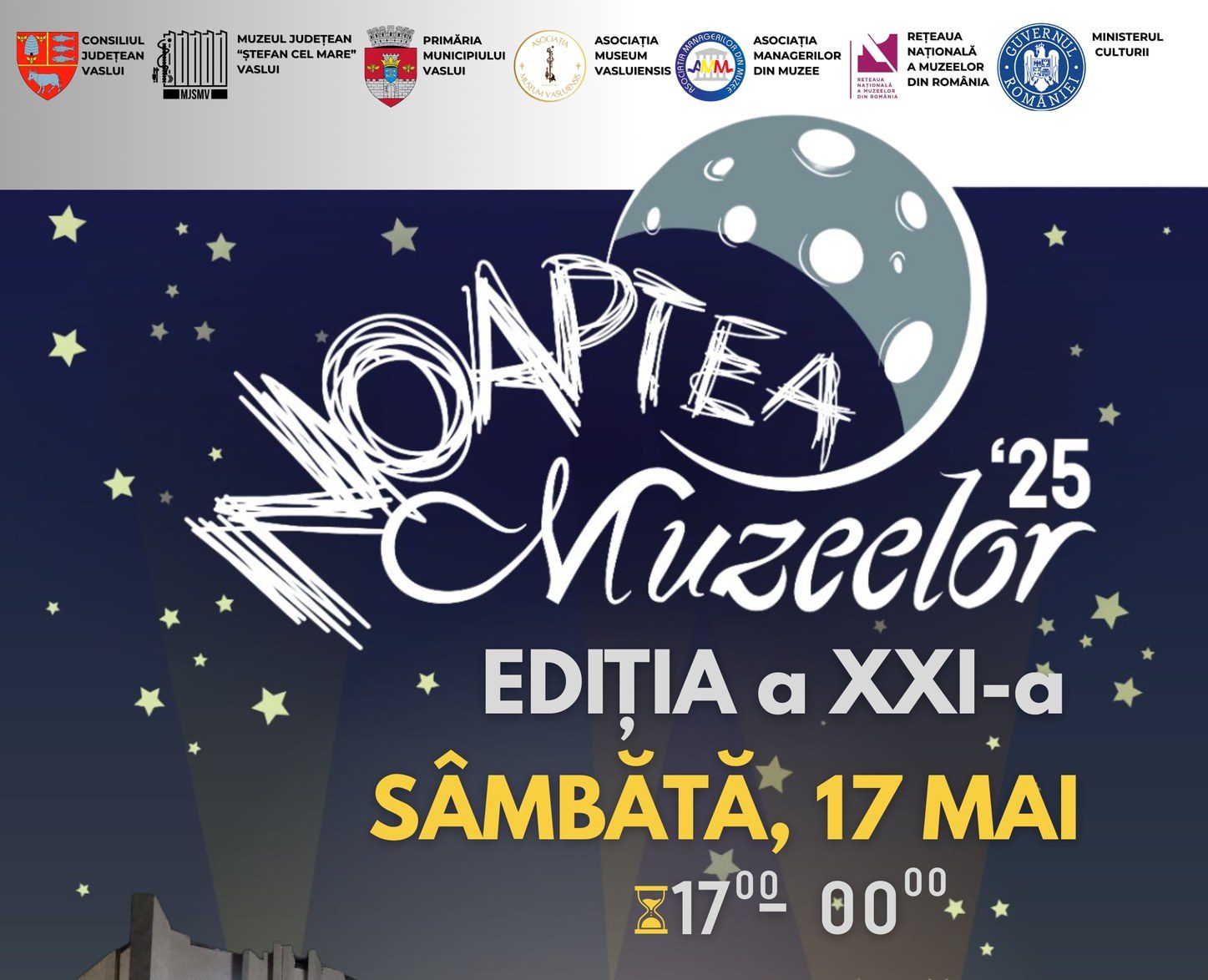 Program diversificat la Muzeul Județean „Ștefan cel Mare” Vaslui în cadrul evenimentului „Noaptea Europeană a Muzeelor”