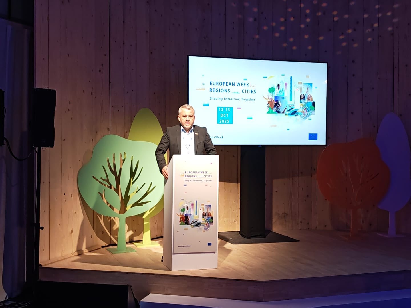 Primarul municipiului Vaslui, Lucian Braniște, promovează orașul la Bruxelles în cadrul #EURegionsWeek