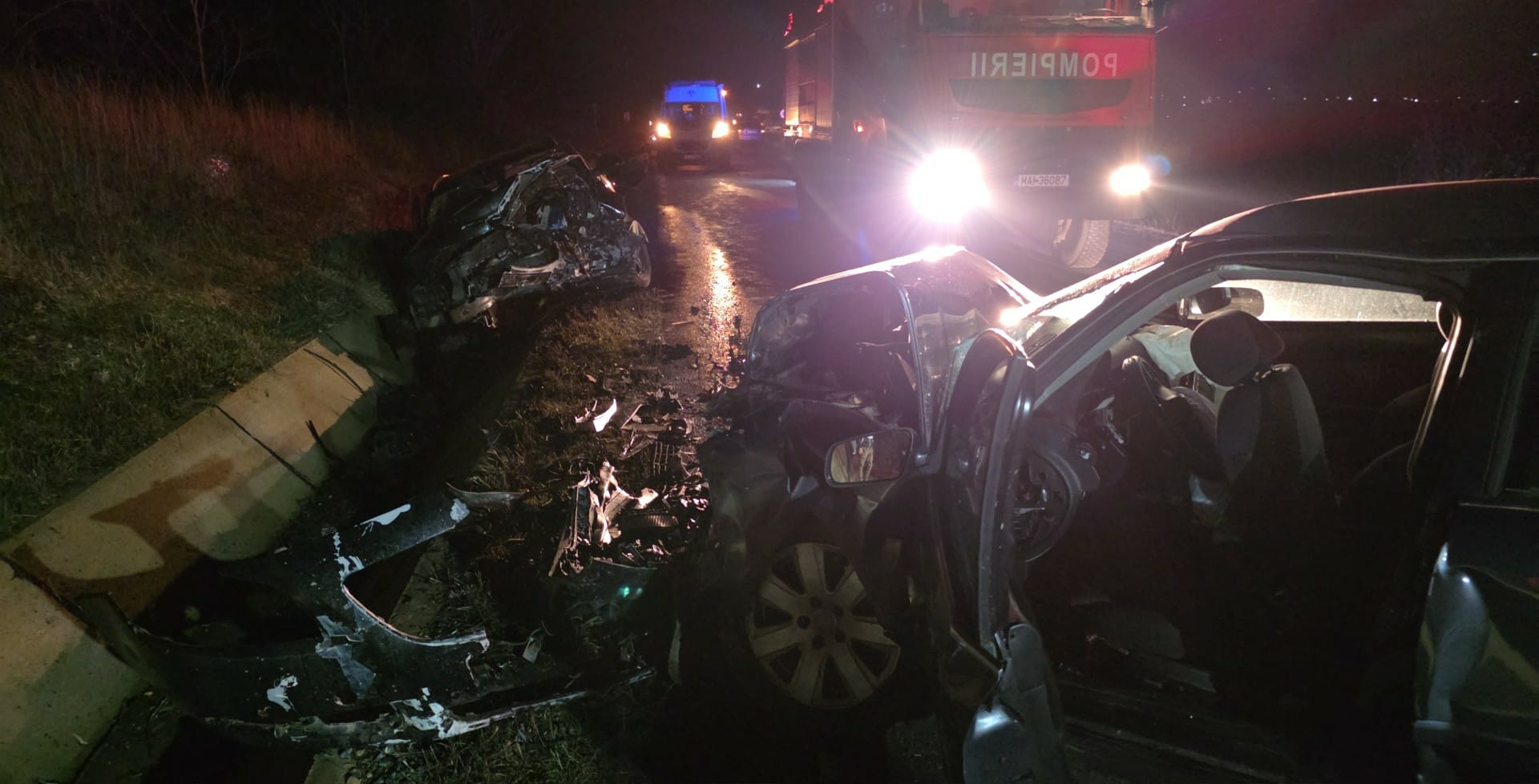 Accident rutier grav la Berești, la granița județelor Galați și Vaslui