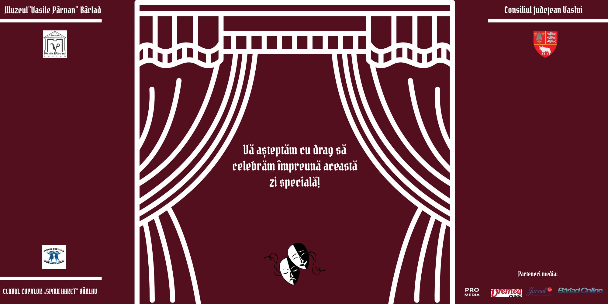 „Teatrul vine la Muzeu” – copilăria urcă pe scenă de Ziua Mondială a Teatrului, la Bârlad